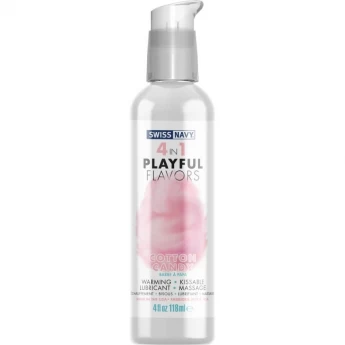 Массажный гель для тела SWISS NAVY PLAYFUL FLAVORS 4 в 1 , Сладкая вата, 118 мл